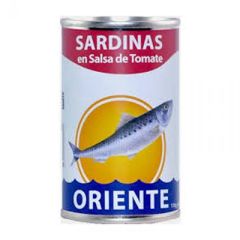 SARDINAS EN SALSA DE TOMATE ORIENTE 170G