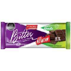 CHOCOLATE SIN AZUCAR BITTER ST MORITZ 100G