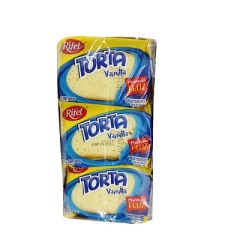 TORTA RIFEL DE VAINILLA DE 6 EMPAQUES INDIVIDUALES 360G