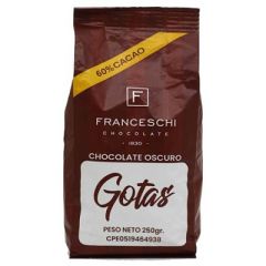 GOTAS DE CHOCOLATE OSCURO FRANCESCHI 250G