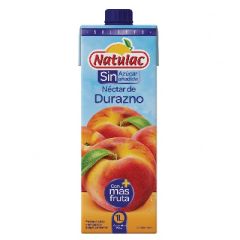 NECTAR DURAZNO SIN AZUCAR NATULAC UHT DE 1L
