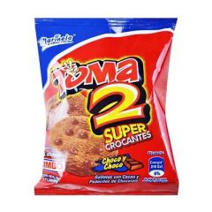 GALLETAS TOMA2 SUPER CROCANTES CHOCO Y CHOCO 180G