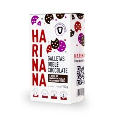 GALLETAS HARINANA DOBLE CHOCOLATE LIBRES DE GLUTEN 150G