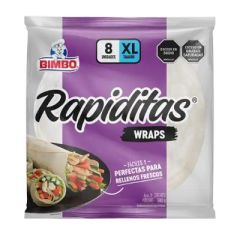 TORTILLAS BIMBO RAPIDITAS WRAPS XL 580G 