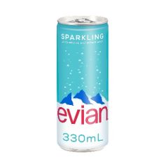 AGUA EVIAN SPARKLING LATA 330ML         