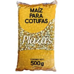 MAIZ PARA COTUFAS PLAZAS 500 G          