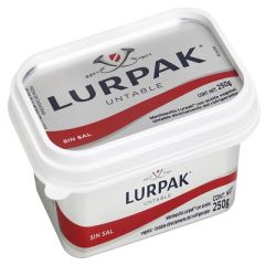 MANTEQUILLA LURPAK SIN SAL TARRO DE 250G