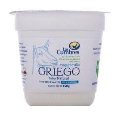 YOGUR GRIEGO LAS CUMBRES NATURAL 150G