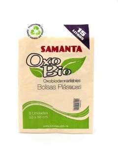 BOLSA SAMANTA PLAST 15LT X8U X25P       