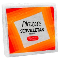 SERVILLETAS DE MESA PLAZAS X 100 UND    