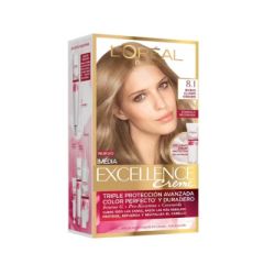TINTE LOREAL EXCELLENCE CREMA RUBIO CLARO CENIZA 8.1