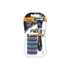 MAQUINA DE AFEITAR BIC FLEX 3 HYBRID + 5 REPUESTOS