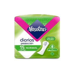 PROTECTORES DIARIOS NOSOTRAS NORMAL DE TELA 15UN