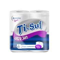 PAPEL HIGIENICO TI SUF ULTRA SOFT 4 ROLLOS