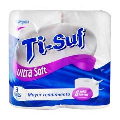 PAPEL HIGIENICO TI SUF ULTRA SOFT 8 ROLLOS