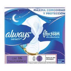 TOALLAS ALWAYS INFINITY NOCTURNAS 16UN