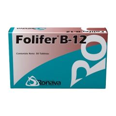 FOLIFER B 12 X 30 TABLETAS