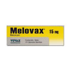 MELOVAX 15MG X 10 CAPS                  