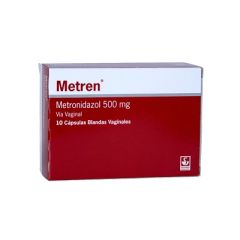 METREN 500MG CAPS BLAND VAGINALES X 10  