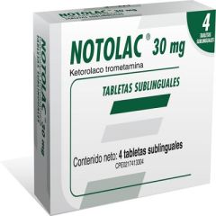 NOTOLAC 30 MG X4 TABLETAS SUBLINGUALES