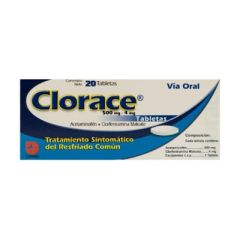 CLORACE 500 MG 4MG X 20 TABL            