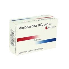 AMIODARONA HCL BIOTECH 200MG X 10 TABLETAS