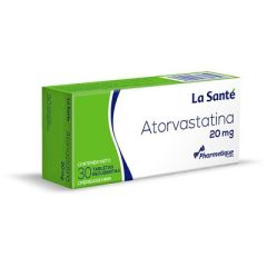 ATORVASTATINA LA SANTE 20MG X 30 TABLETAS