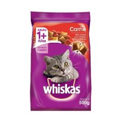 ALIMENTO PARA GATOS WHISKAS CARNE MAS 1A 500G