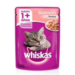 SOBRE WHISKAS PARA ADULTOS SABOR SALMON 85G