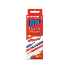 LAPIZ BICOLOR KORES TWIN CAJA X12UN     