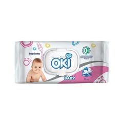 TOALLAS HUMEDAS OKI BABY LOTION 64 UND  