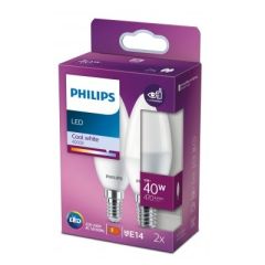 BOMBILLO PHILIPS VELA LED LUZ FRIA 40W
